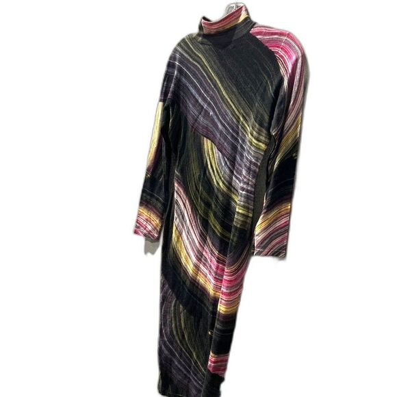 Vintage Diane von Furstenberg Abstract Print Merino Wool Dress - Size Small - Picture 6 of 11